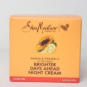 Shea Moisture Brighter Days Ahead Night Cream Papaya Vitamin C Yuzu Lemon 2oz
